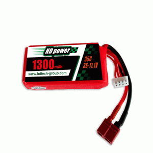 Batterie lipo HD POWER 1300mAh 35C 3S 11.1V