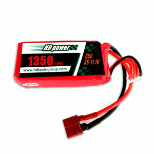 Alimentation HD 1350mah 35c 3S 11,1v batterie lithium