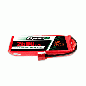 Batterie lipo HD POWER 2500mAh 35C 3S 11.1V