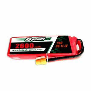 Batterie lipo HDPOWER 2600mAh 35C 3S 11.1V