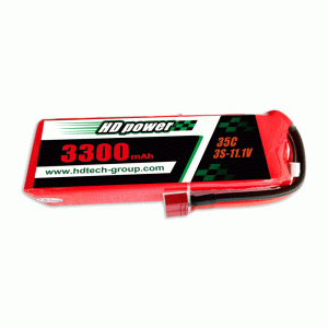 Batterie lipo HD POWER 3300mAh 35C 3S 11.1V