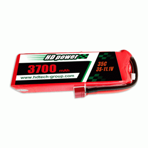 Batterie lipo HD POWER 3700mAh 35C 3S 11.1V