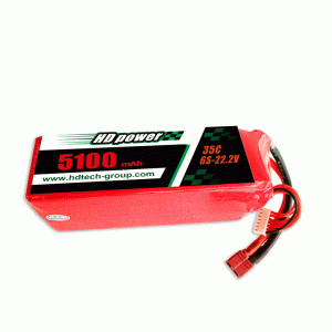 Hdpower 5100mah 35c 6S 22,2v Lithium Battery