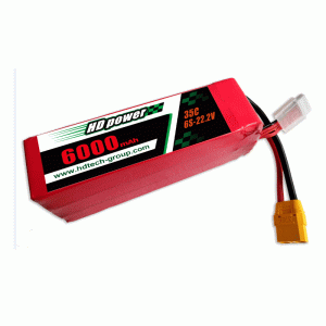 Batterie lipo HDPOWER 6000mAh 35C 6S 22.2V