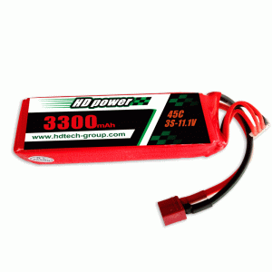 HD Power 3300mah 45c 3S 11.1V Lithium Battery