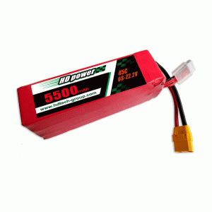 HD Power 5500mah 45c 6S 22,2v Lithium Battery