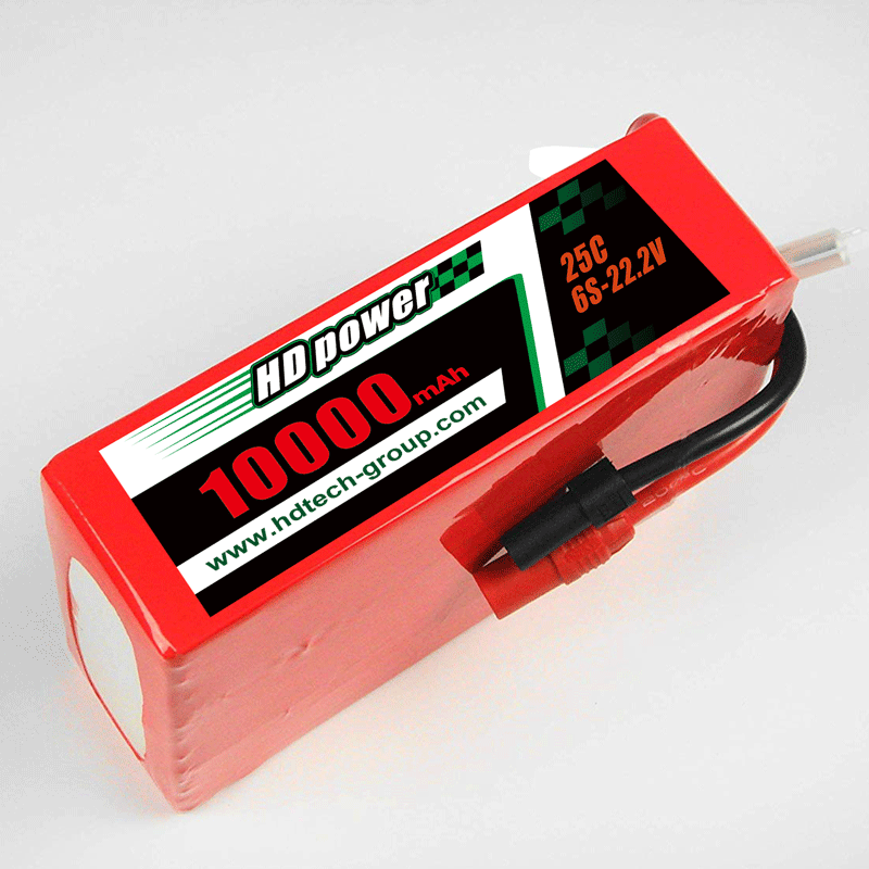 Batterie lipo HD POWER 10000mAh 25C 6S 22.2V