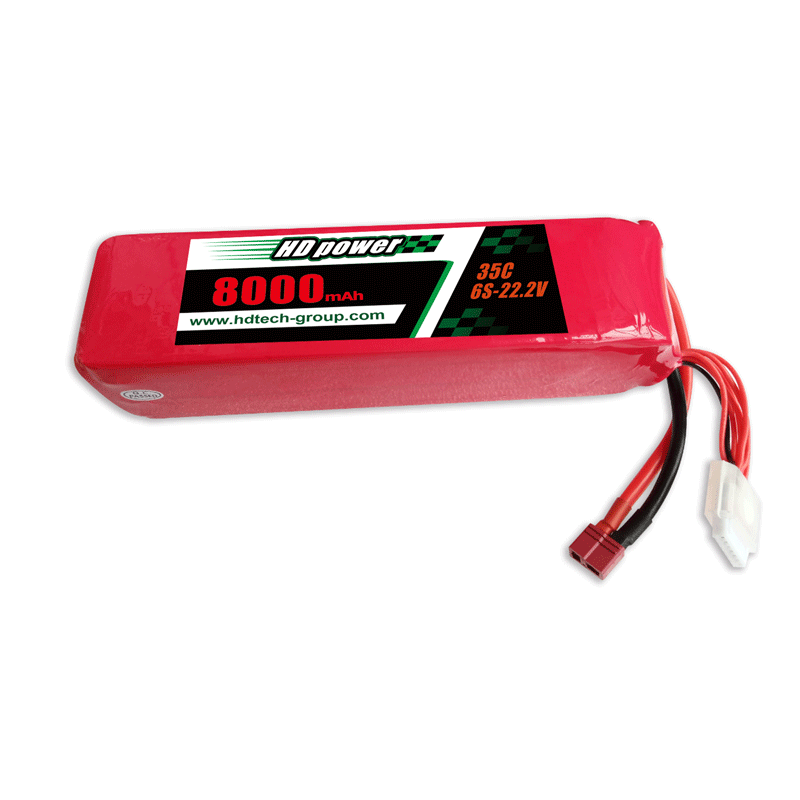 HD POWER 8000mAh 6S 35C 22.2V pour UAV